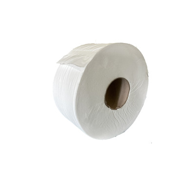779430: Mini Jumbo toiletpapier - zuiver tissue - 2 laags - 180 m - WIT - 12 rollen