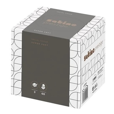 774614: Facial Tissue Cube - zuiver tissue - 3 laags - 30 x 60 stuks